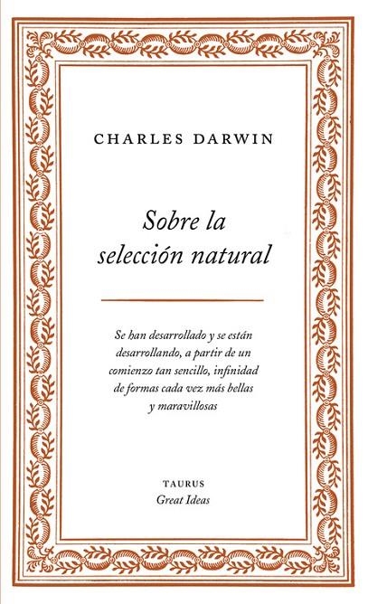 SOBRE LA SELECCION NATURAL | 9788430609277 | DARWIN, CHARLES