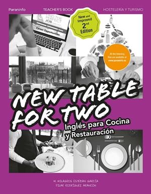 NEW TABLE FOR TWO. INGLÉS PARA COCINA Y RESTAURACIÓN 2.ª EDICIÓN | 9788428339025 | ESTEBAN GARCÍA, MARÍA DE LOS MILAGROS/RODRIGUEZ ARANCON, PILAR