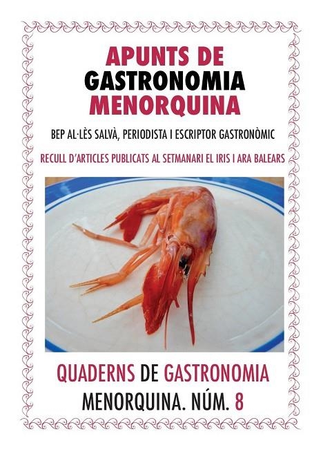 APUNTS DE GASTRONOMIA MENORQUINA | qgm8 | AL.LES SALVA, BEP