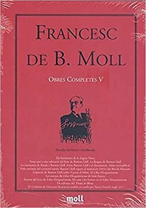OBRES COMPLETES V | 9788427318052 | DE BORJA MOLL, FRANCESC