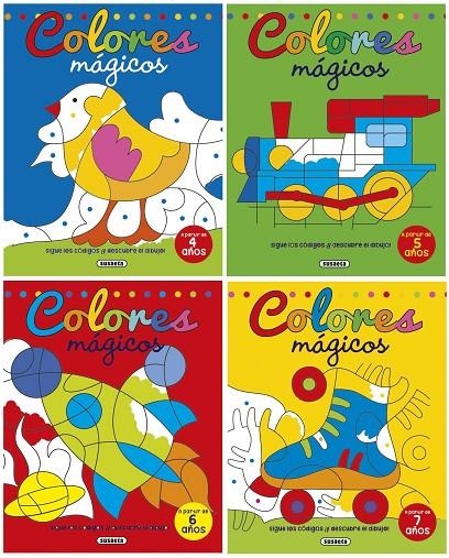 COLOREA POR CÓDIGOS (4 TÍTULOS) | 9788467746860 | SUSAETA, EQUIPO