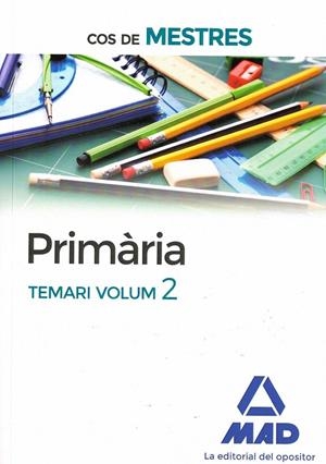 PRIMÀRIA. TEMARI VOLUM 2. COS DE MESTRES | 9788414203484