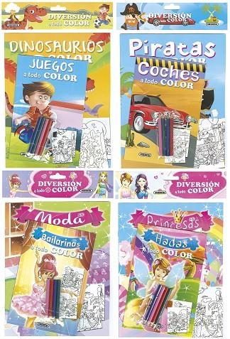 DIVERSIÓN A TODO COLOR (4 TÍTULOS) | 9788467750218 | SUSAETA, EQUIPO