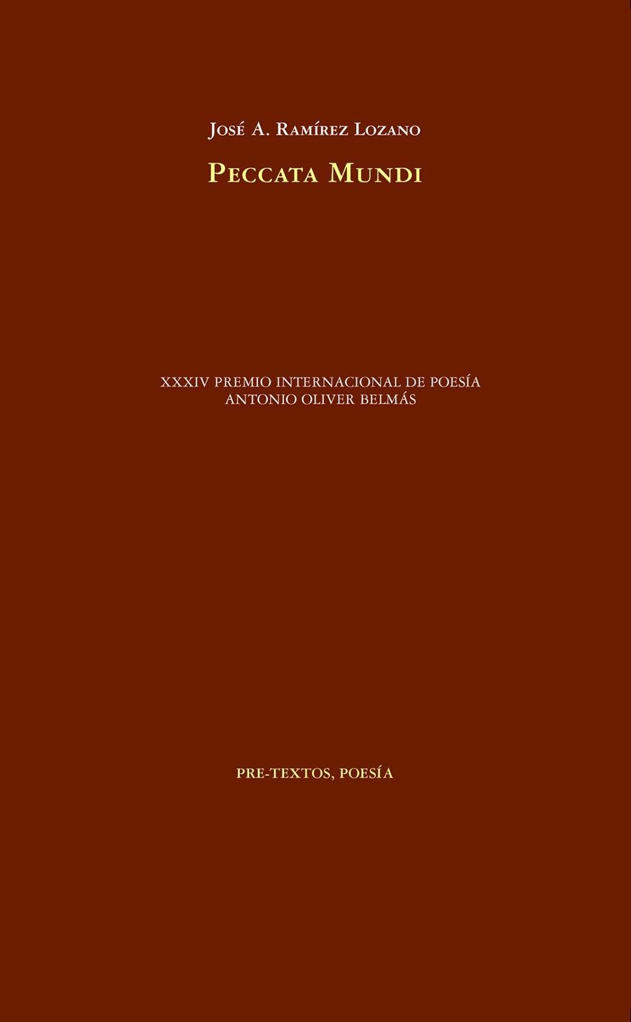 PECCATA MUNDI | 9788418178641 | RAMÍREZ LOZANO, JOSÉ A.