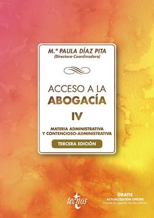 ACCESO A LA ABOGACÍA-IV | 9788430982356 | DÍAZ PITA, Mª PAULA/CASTILLO RIGABERT, FERNANDO/CUBERO TRUYO, ANTONIO/FERNÁNDEZ SCAGLIUSI, MARÍA ÁNG