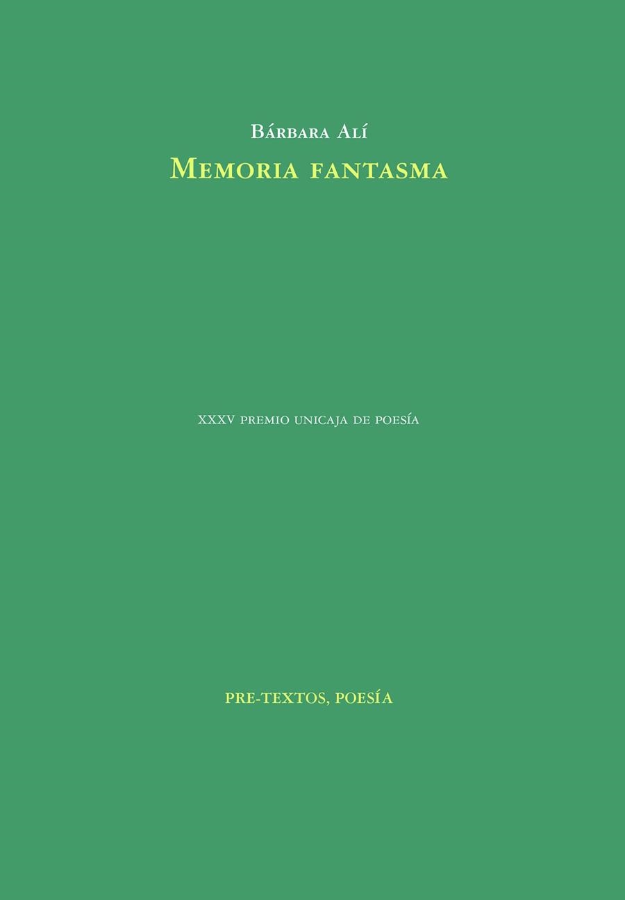MEMORIA FANTASMA | 9788418935176 | ALÍ, BÁRBARA