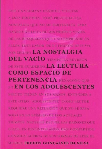 LA NOSTALGIA DEL VACÍO | 9788494245657 | GONÇALVES DA SILVA, FREDDY