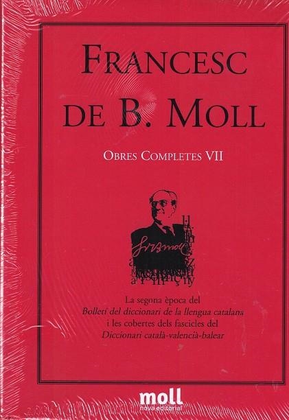 OBRES COMPLETES VII FRANCESC DE B.MOLL | 9788427318076 | FRANCESC DE BORJA MOLL