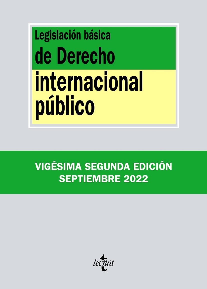 LEGISLACIÓN BÁSICA DE DERECHO INTERNACIONAL PÚBLICO | 9788430985753 | EDITORIAL TECNOS