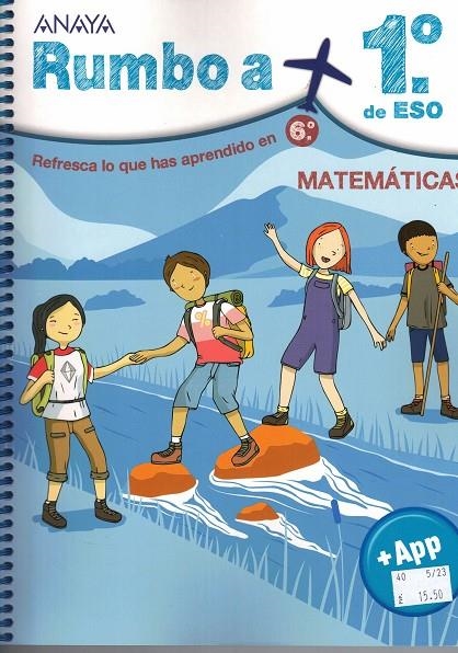 RUMBO A... 1º ESO. MATEMÁTICAS | 9788467829655 | ANAYA EDUCACIÓN