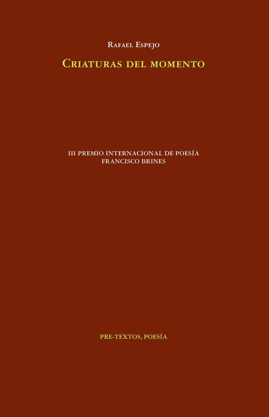 CRIATURAS DEL MOMENTO | 9788419633583 | ESPEJO, RAFAEL