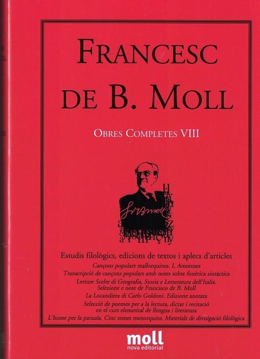 OBRES COMPLETES VIII FRANCESC DE BORJA MOLL | 9788427318083 | NIKK, FRANCESC DE B.