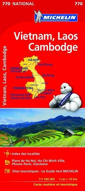 MAPA NATIONAL VIETNAM, LAOS, CAMBODGE | 9782067217126 | MICHELIN