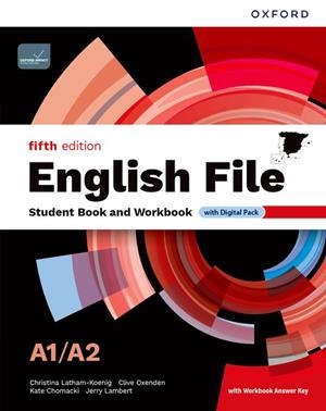 ENGLISH FILE 5TH EDITION A1/A2. STUDENT'S BOOK AND WORKBOOK AND DIGITAL WITH KEY | 9780194148030