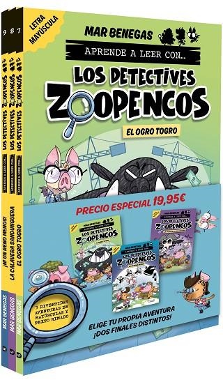 PACK APRENDE A LEER CON... ¡LOS DETECTIVES ZOOPENCOS! 7, 8 Y 9: EN LETRA MAYÚSCU | 9788408310808 | BENEGAS, MAR