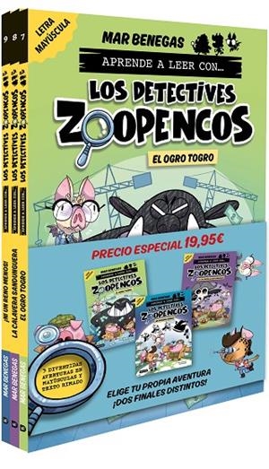 PACK APRENDE A LEER CON... ¡LOS DETECTIVES ZOOPENCOS! 7, 8 Y 9: EN LETRA MAYÚSCU | 9788408310808 | BENEGAS, MAR