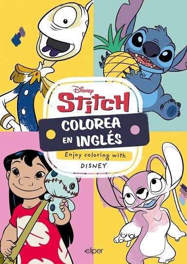 COLOREA EN INGLÉS CON LILO & STITCH (ENJOY COLORING WITH DISNEY) | 9788419487575 | DISNEY