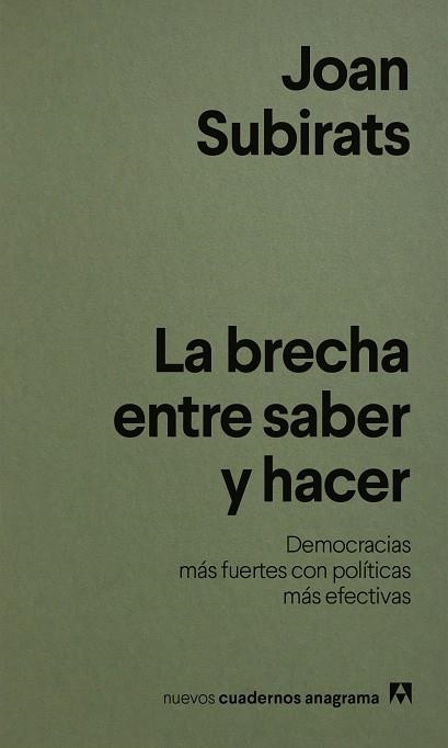 LA BRECHA ENTRE SABER Y HACER | 9788433949004 | SUBIRATS, JOAN