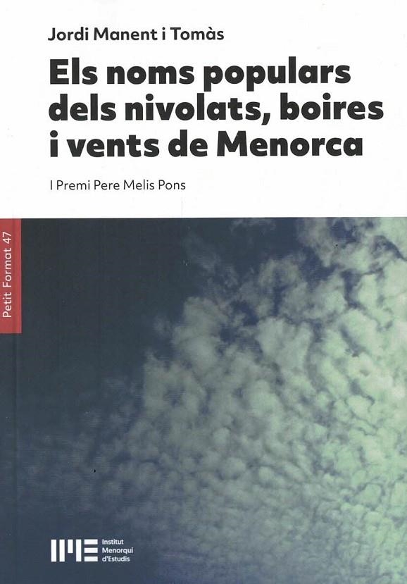 ELS NOMS POPULARS DELS NIVOLATS BOIRES I VENTS DE MENORCA | 9788410036093 | MANET I TOMAS, JORDI