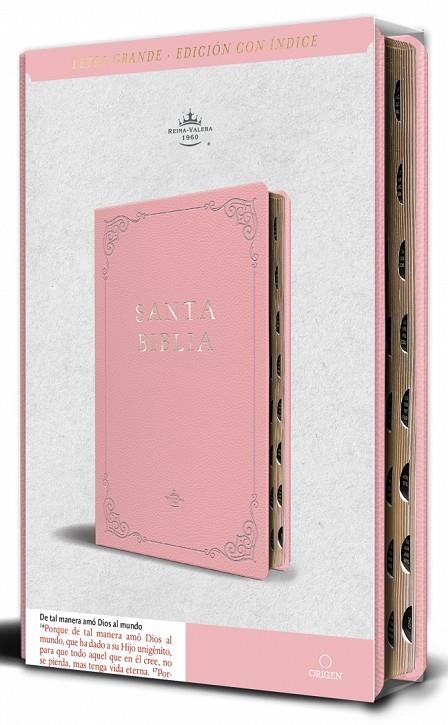 BIBLIA RVR 1960 SIMIL PIEL ROSADA TAMAÑO MANUAL NOMBRES DE DIOS | 9798890982131 | REINA VALERA REVISADA
